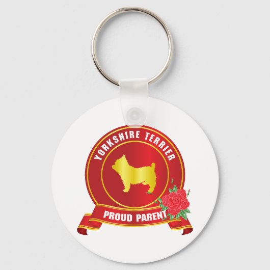 Yorkshire Terrier Sleutelhanger (Voorkant)