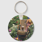 Yorkshire Terrier Sleutelhanger Garden (Voorkant)