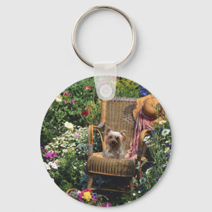 Yorkshire Terrier Sleutelhanger Garden