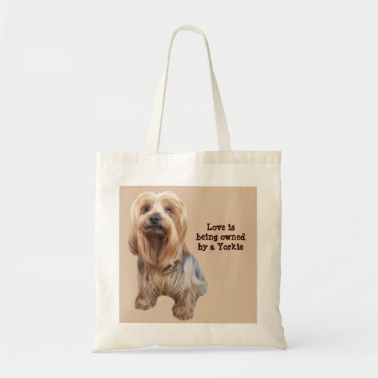 Yorkshire Terrier So Cute Canvas tas (Voorkant)