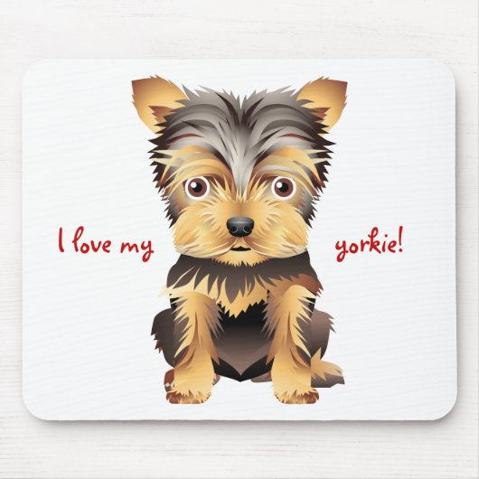 Yorkshire Terrier Speelgoed Dog Gift Muismat (Voorkant)