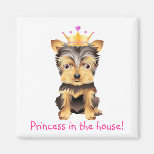 Yorkshire Terrier Speelgoed Dog Princess Gift Magn Magneet