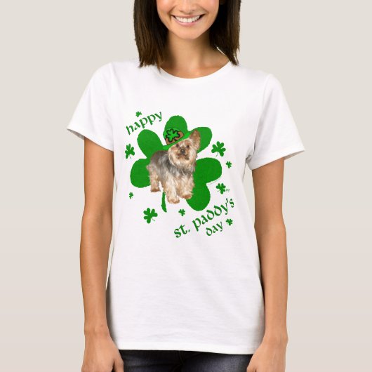 Yorkshire Terrier St. Patrick's Dag T-shirt (Voorkant)