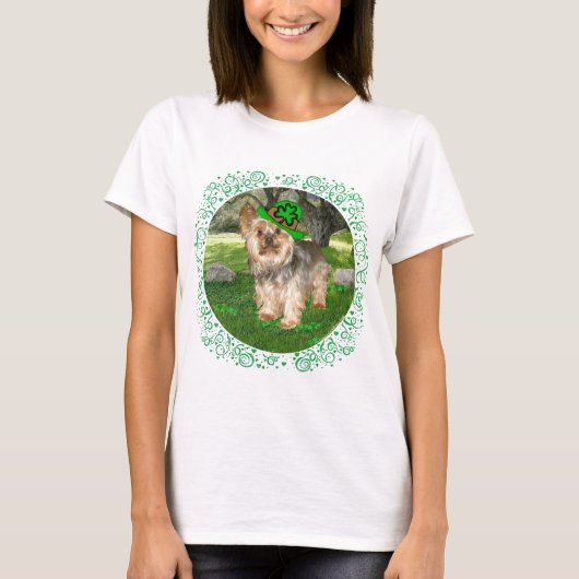 Yorkshire Terrier St. Patrick's Dag T-shirt (Voorkant)