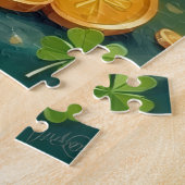 Yorkshire Terrier St. Patrick's Day Schattige Gelu Legpuzzel (Zijkant)