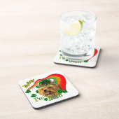 Yorkshire Terrier St Patricks Drankjes Onderzetter (Rechterzijde)