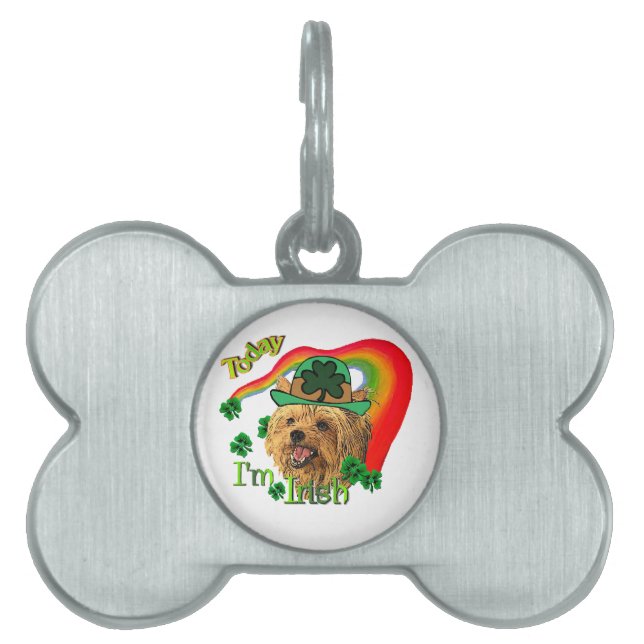 Yorkshire Terrier St Patricks Huisdieren Naamplaatje (voorkant)