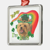 Yorkshire Terrier St Patricks Metalen Ornament (Links)