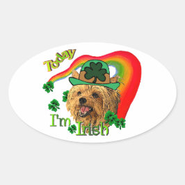 Yorkshire Terrier St Patricks Ovale Sticker