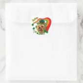 Yorkshire Terrier St Patricks Vierkante Sticker (Tas)