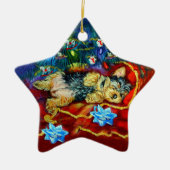 Yorkshire Terrier Star Ornament (Voorkant)
