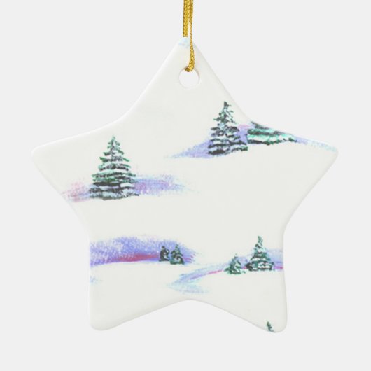 Yorkshire Terrier Star Ornament (Achterkant)