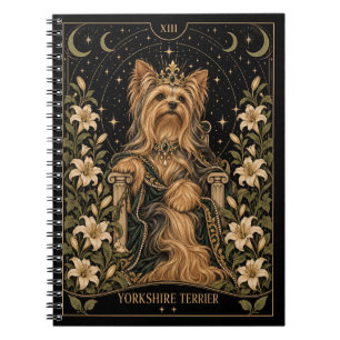 Yorkshire Terrier, Starlit Tarot Kunst Notitieboek