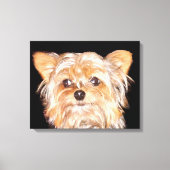 Yorkshire Terrier Stretched Canvas Print (Voorkant)