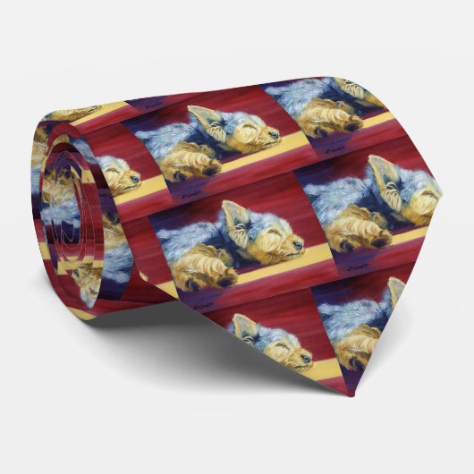 Yorkshire Terrier Stropdas (Opgerold)