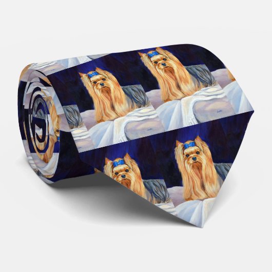 Yorkshire Terrier Stropdas (Opgerold)