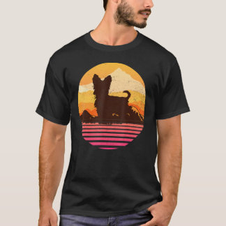 Yorkshire Terrier Sun Mountain  Retro T-shirt