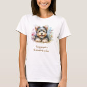 Yorkshire Terrier T-Shirt with Quote (Voorkant)