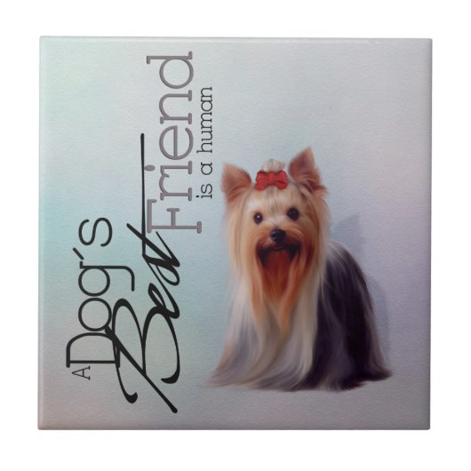 Yorkshire Terrier-tegel Tegeltje (Voorkant)