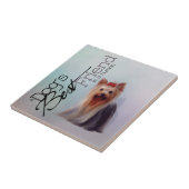 Yorkshire Terrier-tegel Tegeltje (Zijkant)