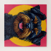 Yorkshire Terrier Tegen een Helder Achtergrond Legpuzzel (Horizontaal)