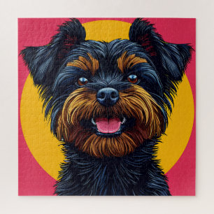 Yorkshire Terrier Tegen een Helder Achtergrond Legpuzzel