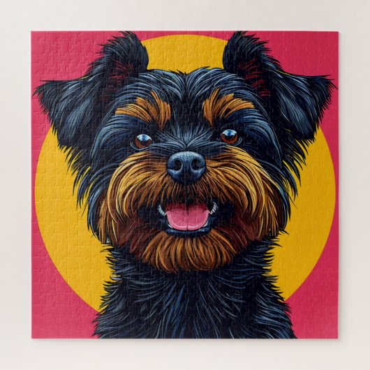 Yorkshire Terrier Tegen een Helder Achtergrond Legpuzzel (Verticaal)