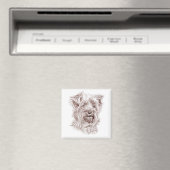 Yorkshire Terrier tekening Magneet (Insitu (Vaatwasser))