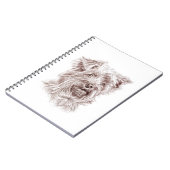 Yorkshire Terrier tekening Notitieboek (Linkerzijde)