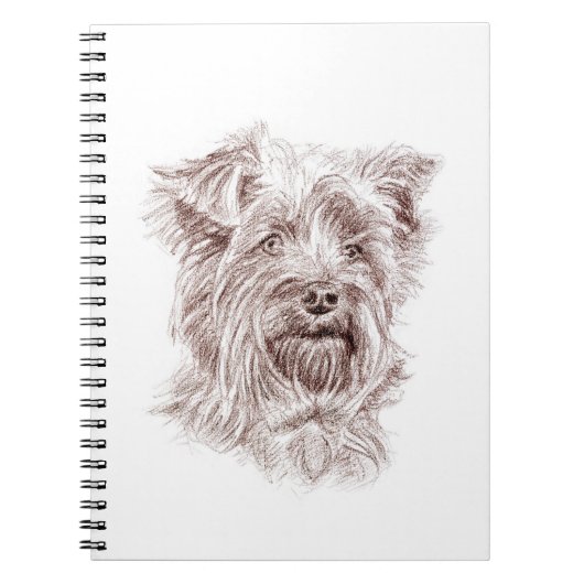Yorkshire Terrier tekening Notitieboek (Voorkant)