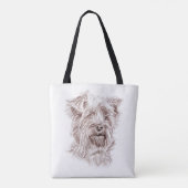 Yorkshire Terrier tekening Tote Bag (Achterkant)