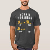 Yorkshire Terrier Training Hond Premium T-shirt (Voorkant)