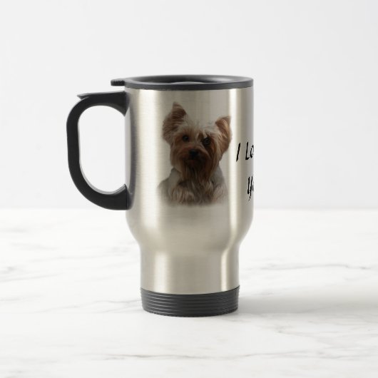 Yorkshire Terrier Travel Mug Reisbeker (Links)