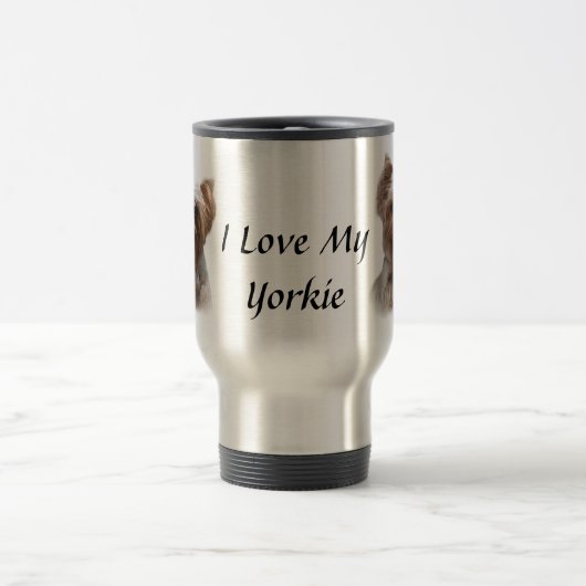 Yorkshire Terrier Travel Mug Reisbeker (Center)