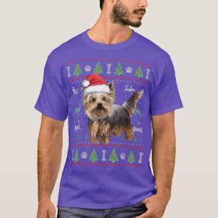 Yorkshire Terrier Ugly KerstSweater Santa Dog T-shirt