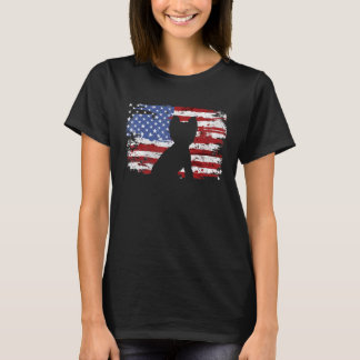 Yorkshire Terrier Usa Flag T-shirt