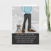 Yorkshire Terrier van de Dog Vaderdag Kaart (Voorkant)