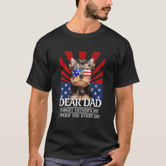 Yorkshire Terrier Vergeet Vaderdag ik van jou T-shirt