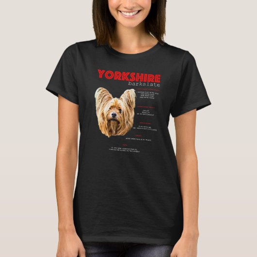 Yorkshire Terrier Vertalen T-shirt (Voorkant)
