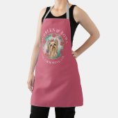 Yorkshire Terrier Verzorgings Schort | Deluxe Roze (Insitu)