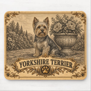 Yorkshire Terrier, Vintage Heritage Dog Muismat