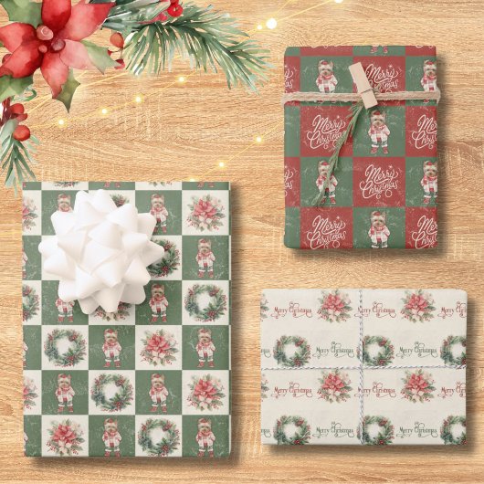 Yorkshire Terrier Vintage Kerstmis Inpakpapier Vel