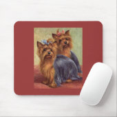 Yorkshire Terrier Vintage Mousepad Muismat (Met muis)