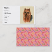 Yorkshire Terrier Visitekaartje (Voorkant / Achterkant)