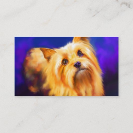 Yorkshire Terrier Visitekaartjes (Voorkant)
