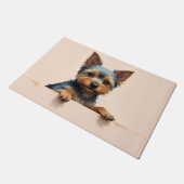 Yorkshire Terrier Voormat Kunst Deurmat (Schuin)