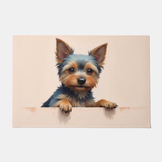 Yorkshire Terrier Voormat Kunst Deurmat (Voorkant)