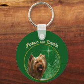 Yorkshire Terrier Vrede Sleutelhanger (Achterkant)