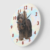 Yorkshire Terrier Wall Clock Grote Klok (Hoek)