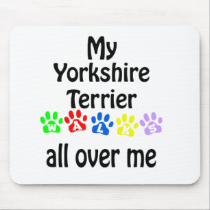 Yorkshire Terrier wandelingen ontwerp Muismat